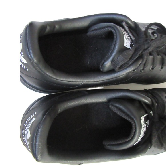 Adidas Stan Smith Black Leather Minimalist Unisex‎ Streetwear Sneaker Size 7 - Picture 12 of 16